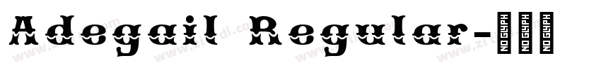 Adegail Regular字体转换